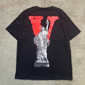 Rare Vlone Statue Of Liberty T Shirt Size XL Hip Hop Y2K